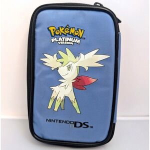 Nintendo Pokémon Platinum Travel Case for Nintendo DS w/ Carabiner Blue Black